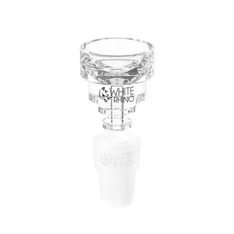 White Rhino Hybrid Glass Bowls With Silicone Adapter (Multiple Styles)