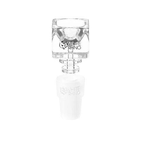 White Rhino Hybrid Glass Bowls With Silicone Adapter (Multiple Styles)