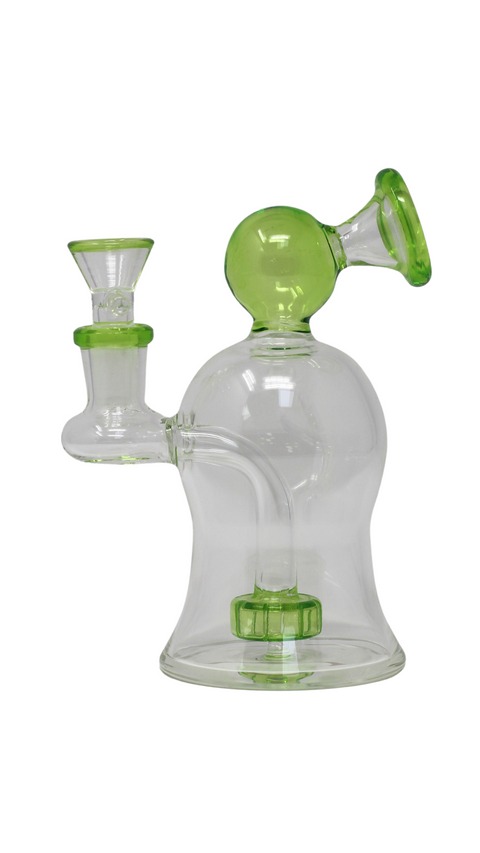 MWP 133 - 6" Mini Curvy 8 Colors 45 Degree Glass Water Pipe