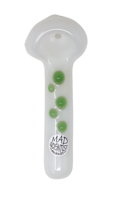 Booth $ix Glass Mini Dotted White Spoon