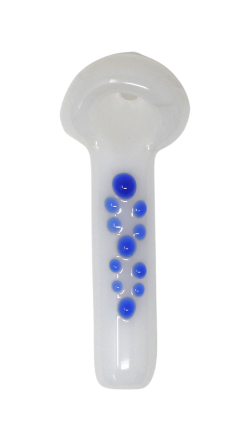 Booth $ix Glass Mini Dotted White Spoon