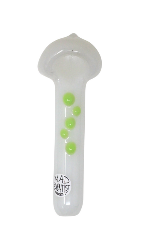 Booth $ix Glass Mini Dotted White Spoon