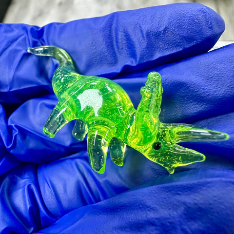 Heady Dino #3 (David White Glass)