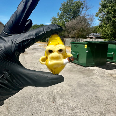 Catalyst Glass - Banana Smokin' Chimp Pendy
