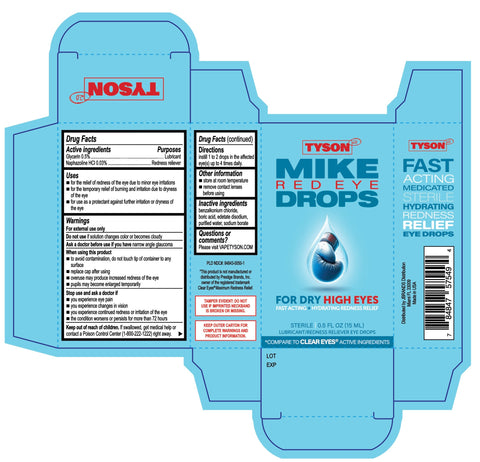 Mike Tyson Red Eye Drops - Sterile 0.5 fl oz (15ml)