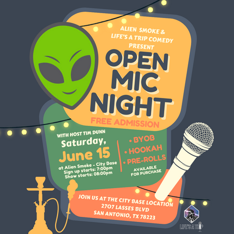 Alien Open Mic Night: June 15, 2024