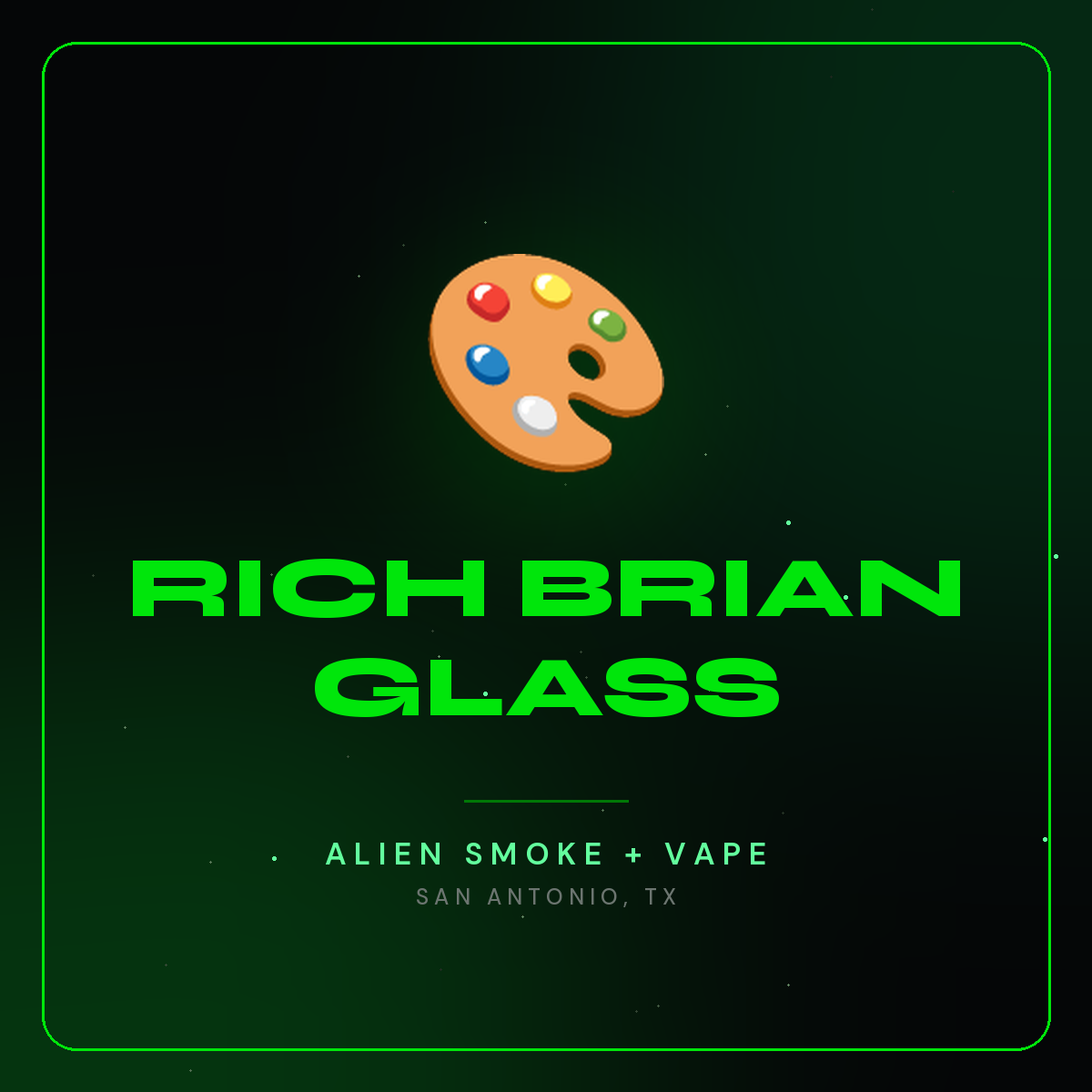 Rich Brian Glass – Alien Smoke + Vape Shop San Antonio