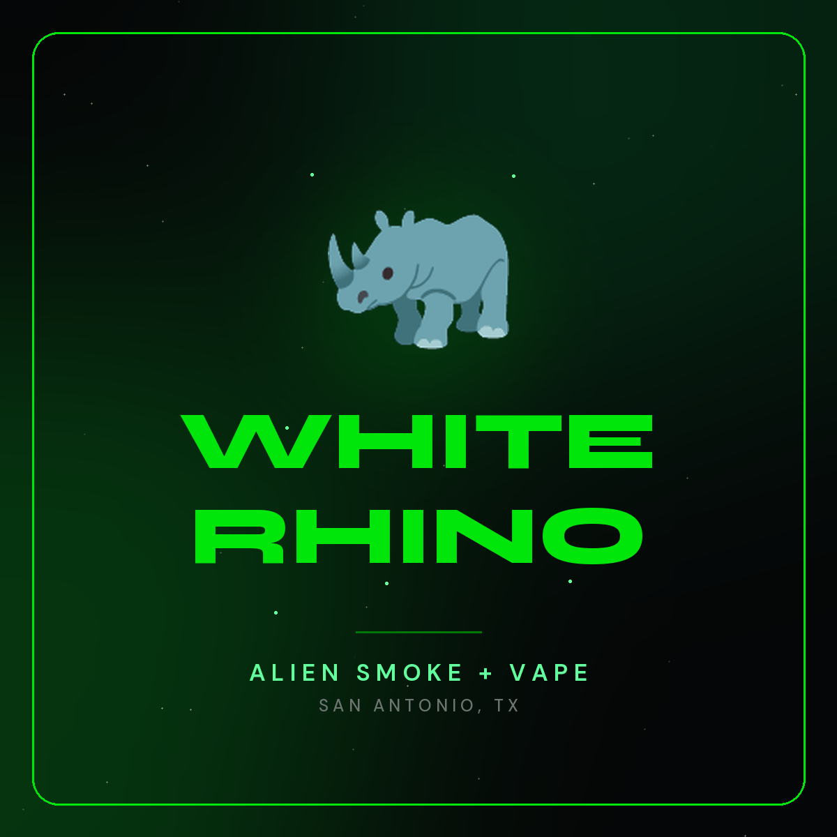 White Rhino – Alien Smoke + Vape Shop San Antonio