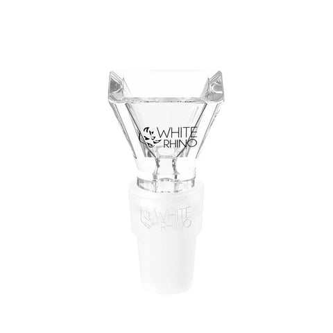 White Rhino Hybrid Glass Bowls With Silicone Adapter (Multiple Styles)