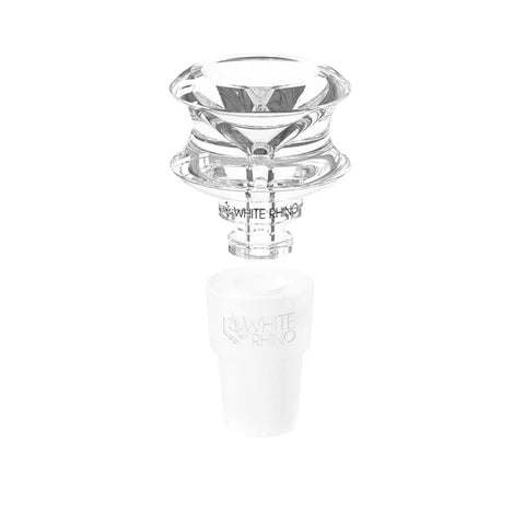 White Rhino Hybrid Glass Bowls With Silicone Adapter (Multiple Styles)