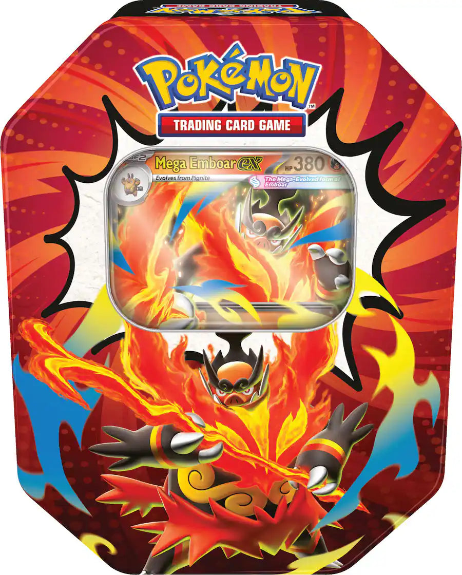 Pokémon - Trading Card Game: Mega Evolution - Ascended Heroes Tin (1 Tin per Order) - Styles May Vary