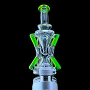 Iridescent Glass x Ion Glass : Le Superior XCR Puffco Peak Attachment - Le Faceted Slyme