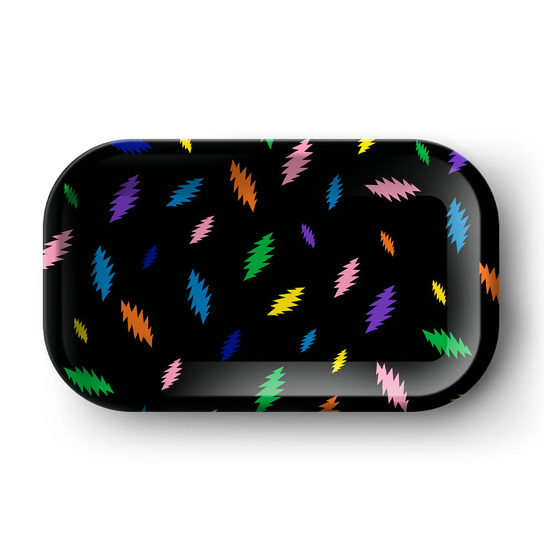Dead Head- Blazy Rainbow Bolts Rolling Tray