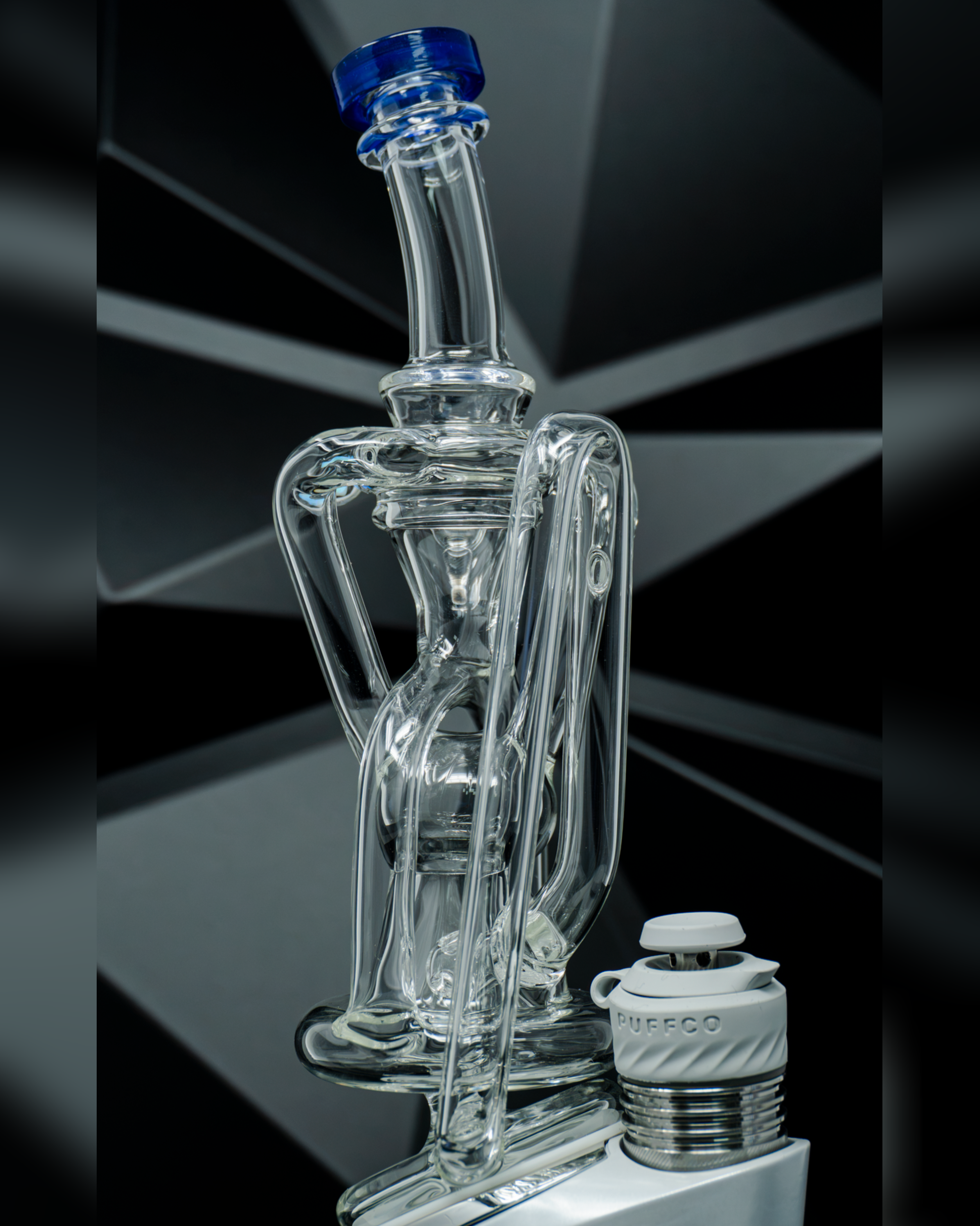 Iridescent Glass - Superior Tricycler Puffco Peak Attachment