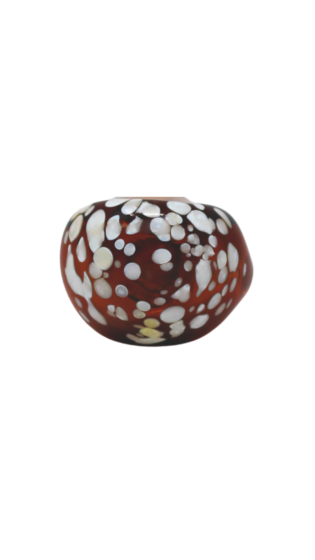 Booth $ix Glass Mini Colored Spoon With Speckled Head