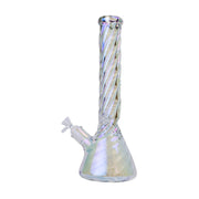 Human Grade - Twisted Iridescent Beaker 15"