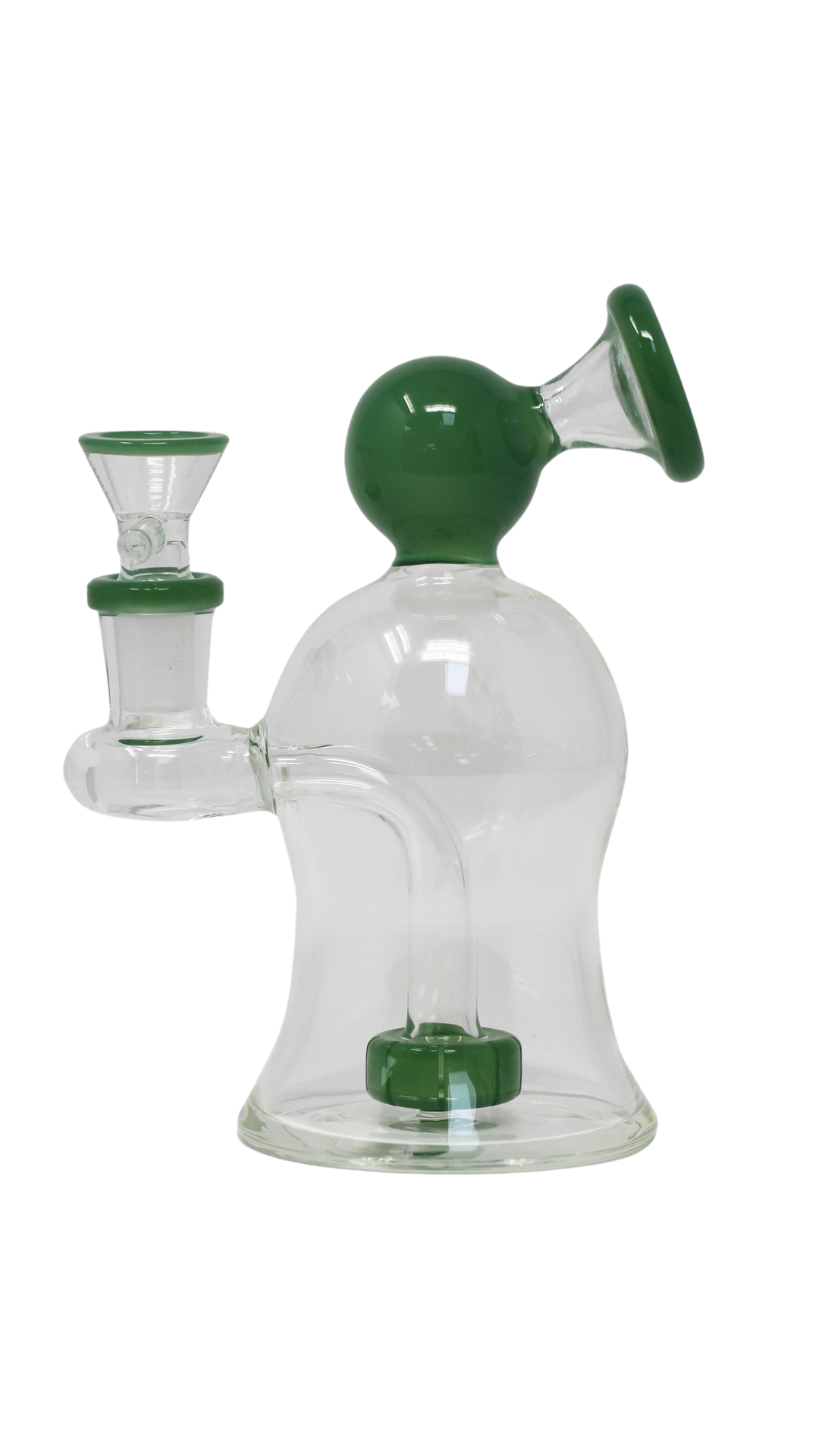 MWP 133 - 6" Mini Curvy 8 Colors 45 Degree Glass Water Pipe