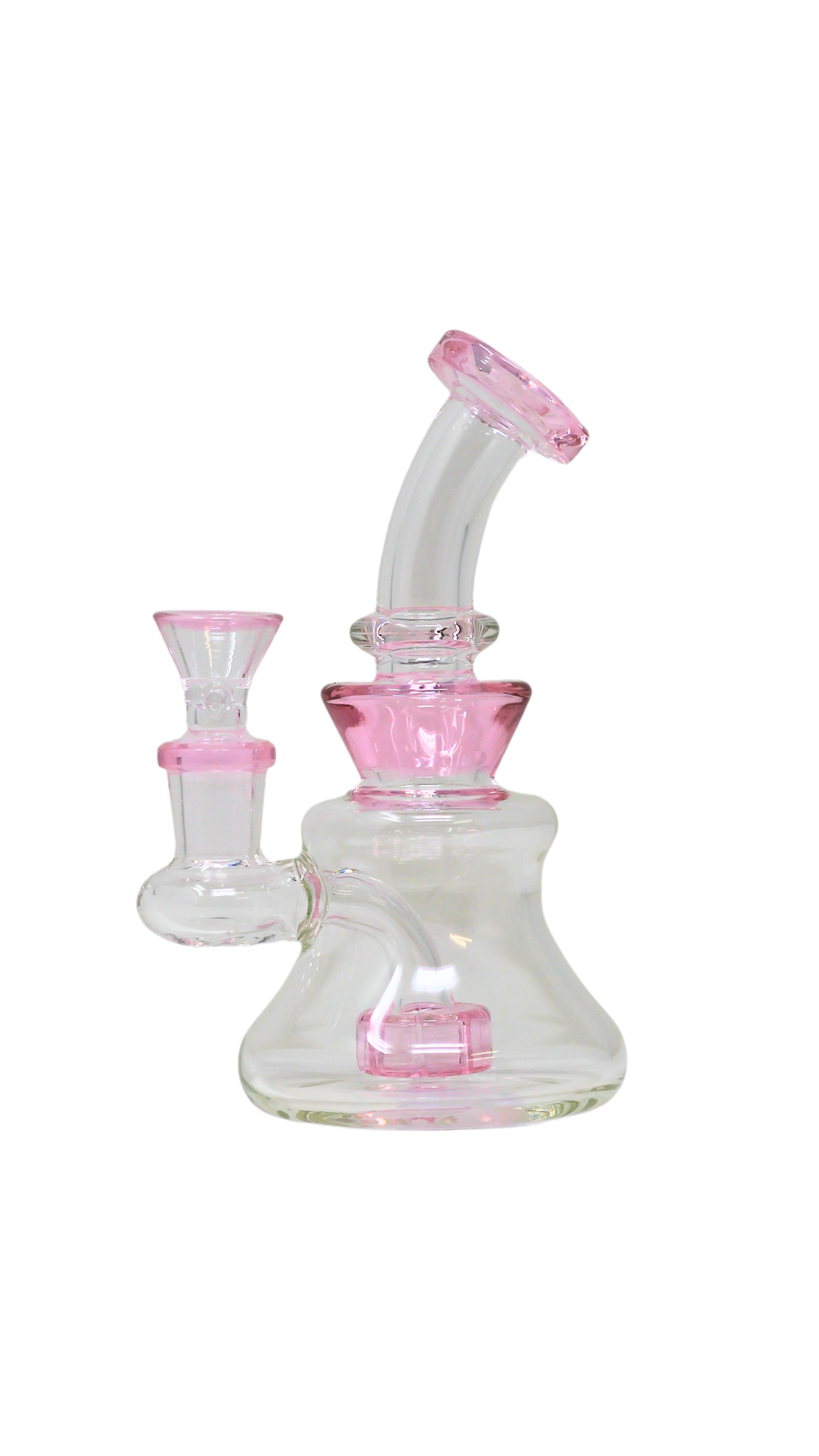 MWP 137 - 6" Curvy Vent Mini Glass Water Pipe 8 Colors