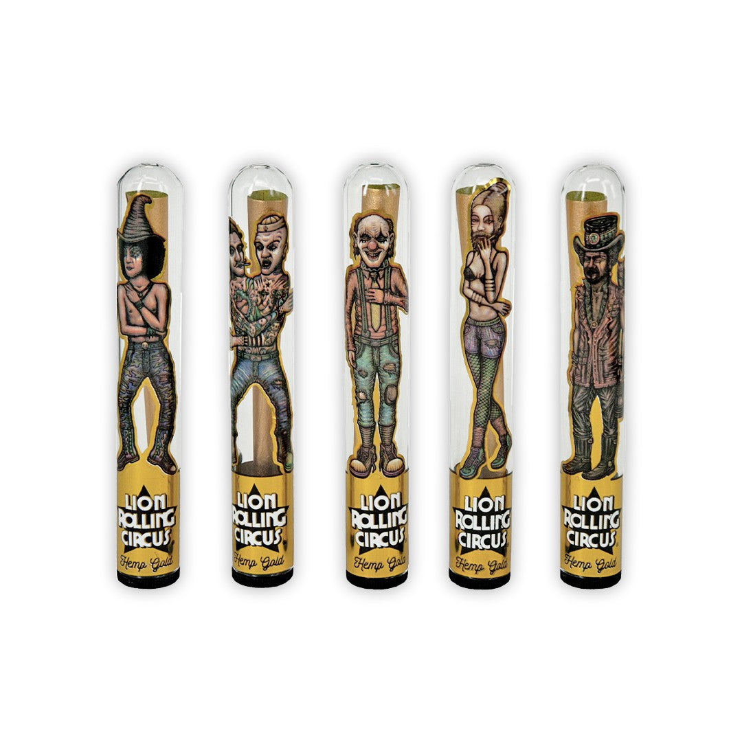 Lion Rolling Circus Hemp King Size Cone Gold