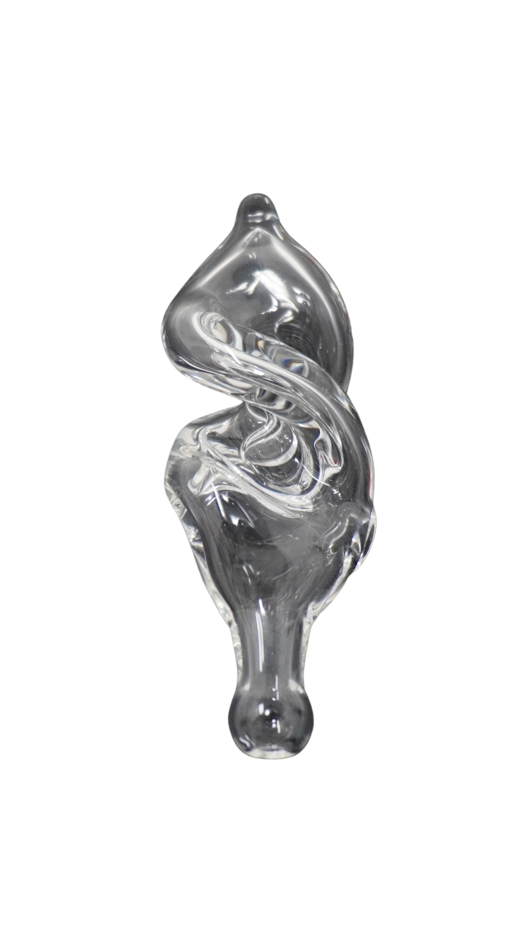 Rich Brian Glass- Clear Helix Puffco Joystick Cap