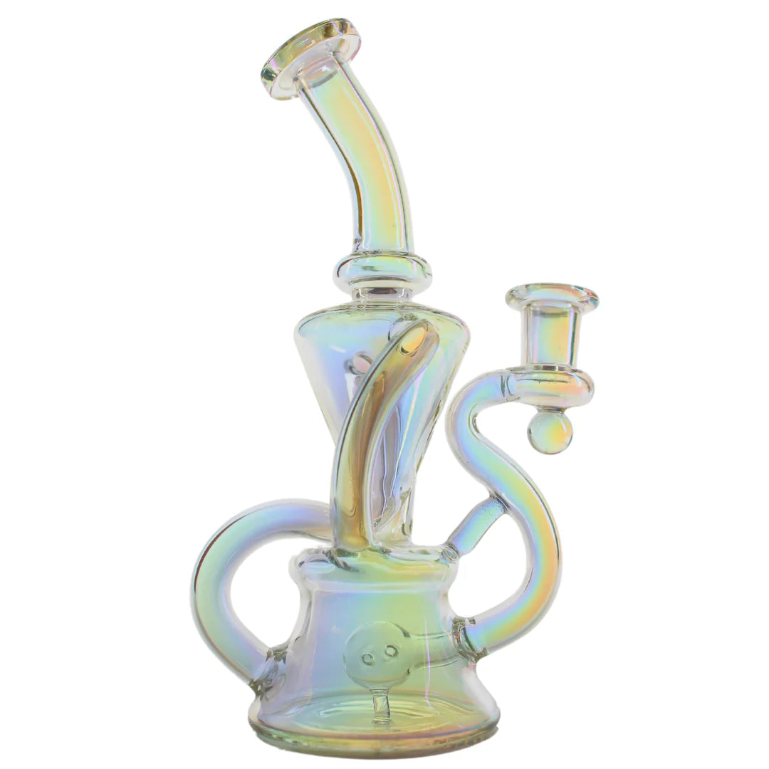 8" Anodized Dual Intake Recycler (Choose color option from below)