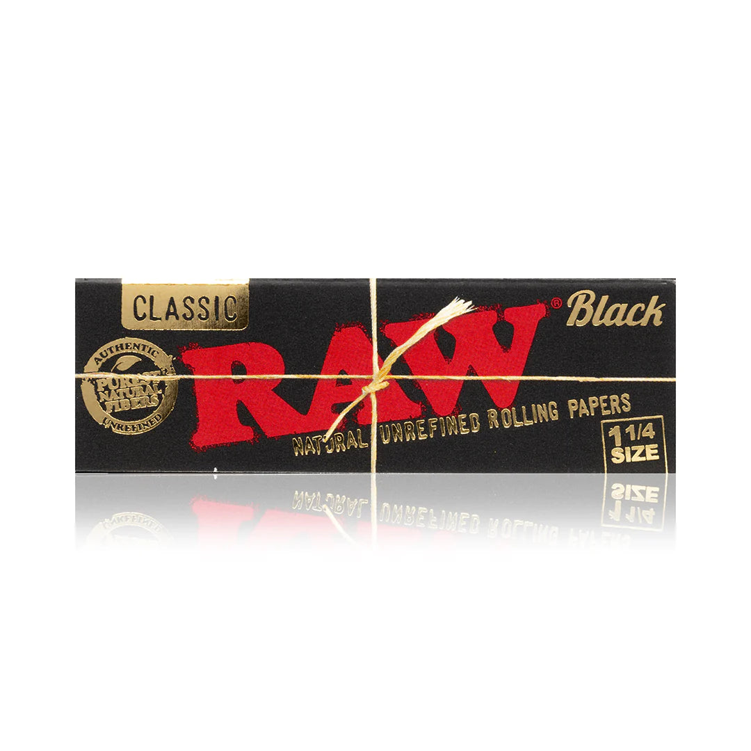 Raw Black 1 1/4 Papers