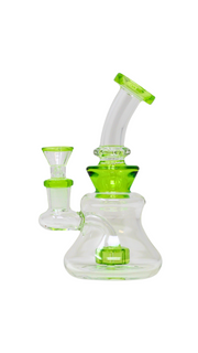 MWP 137 - 6" Curvy Vent Mini Glass Water Pipe 8 Colors
