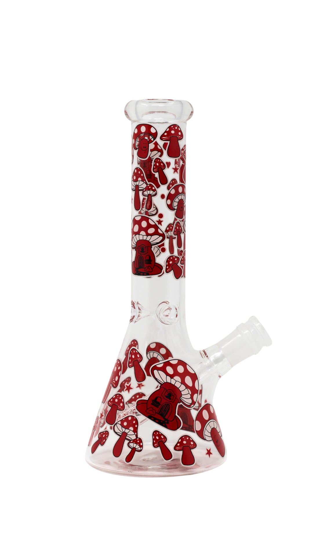 WP-177 - 10" Mushroom Design Beaker Glass Glow in Dark