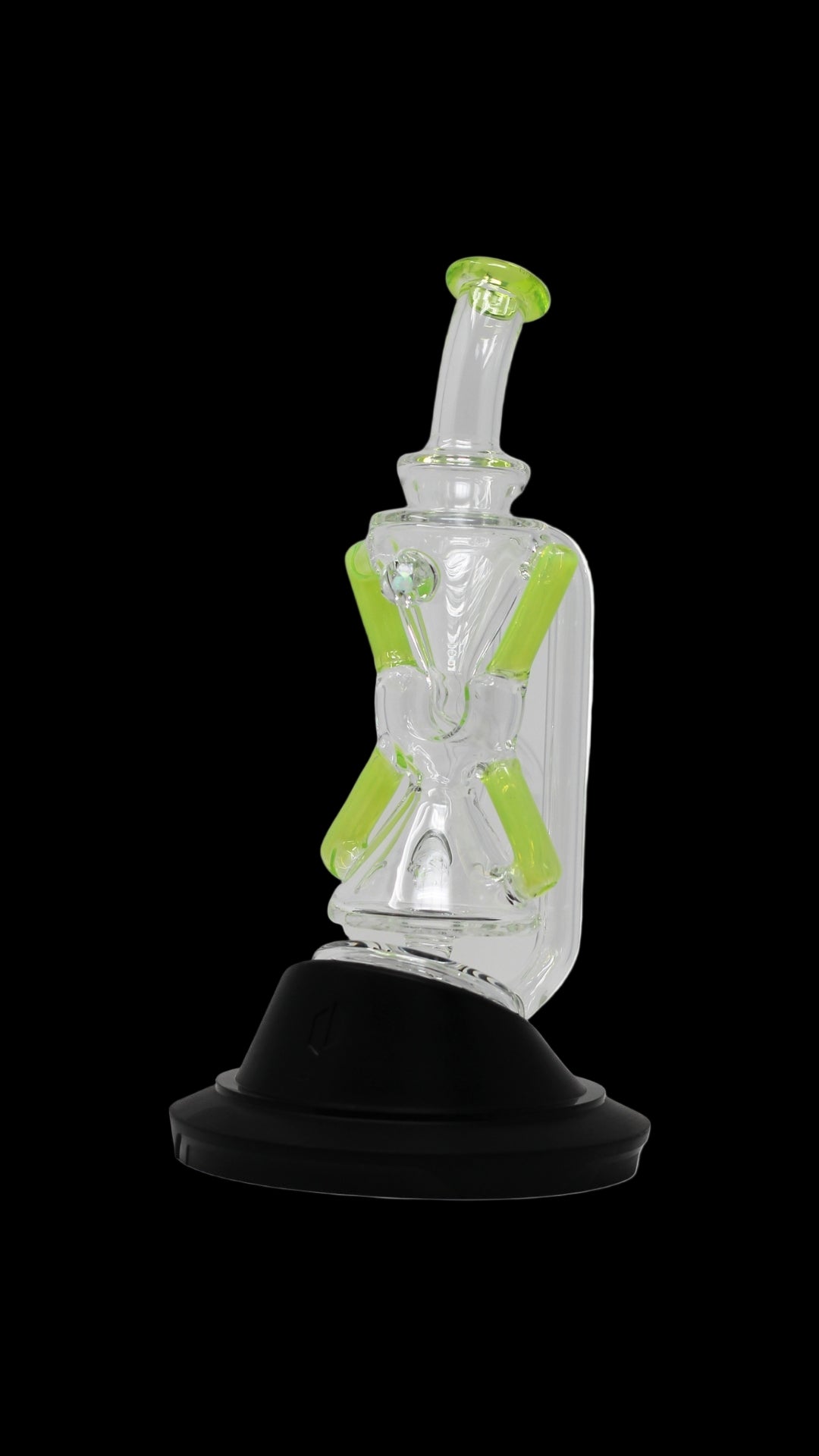 Iridescent Glass x Ion Glass : Le Superior XCR Puffco Peak Attachment - Le Faceted Slyme