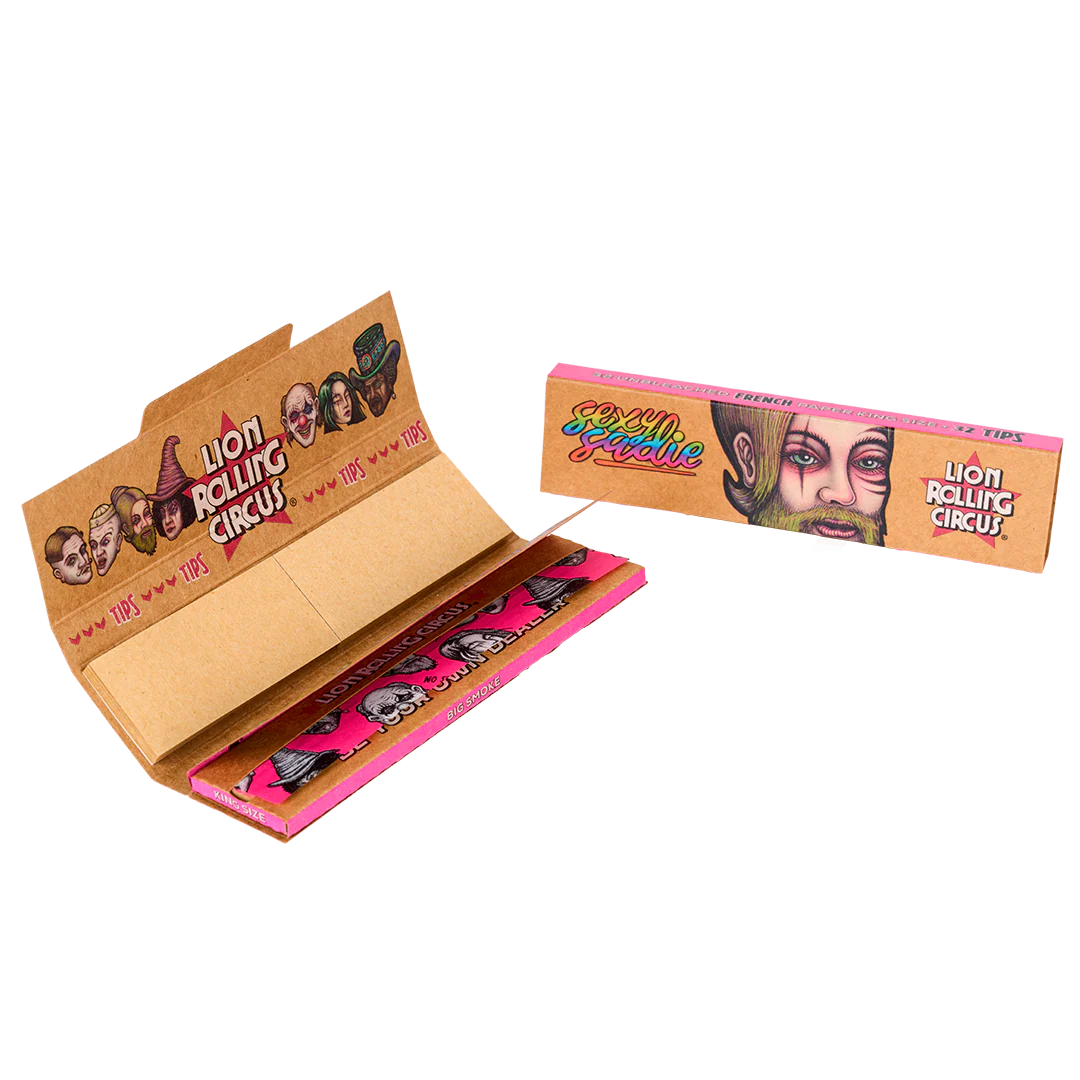 Lion Rolling Circus Unbleached French Paper plus Tips