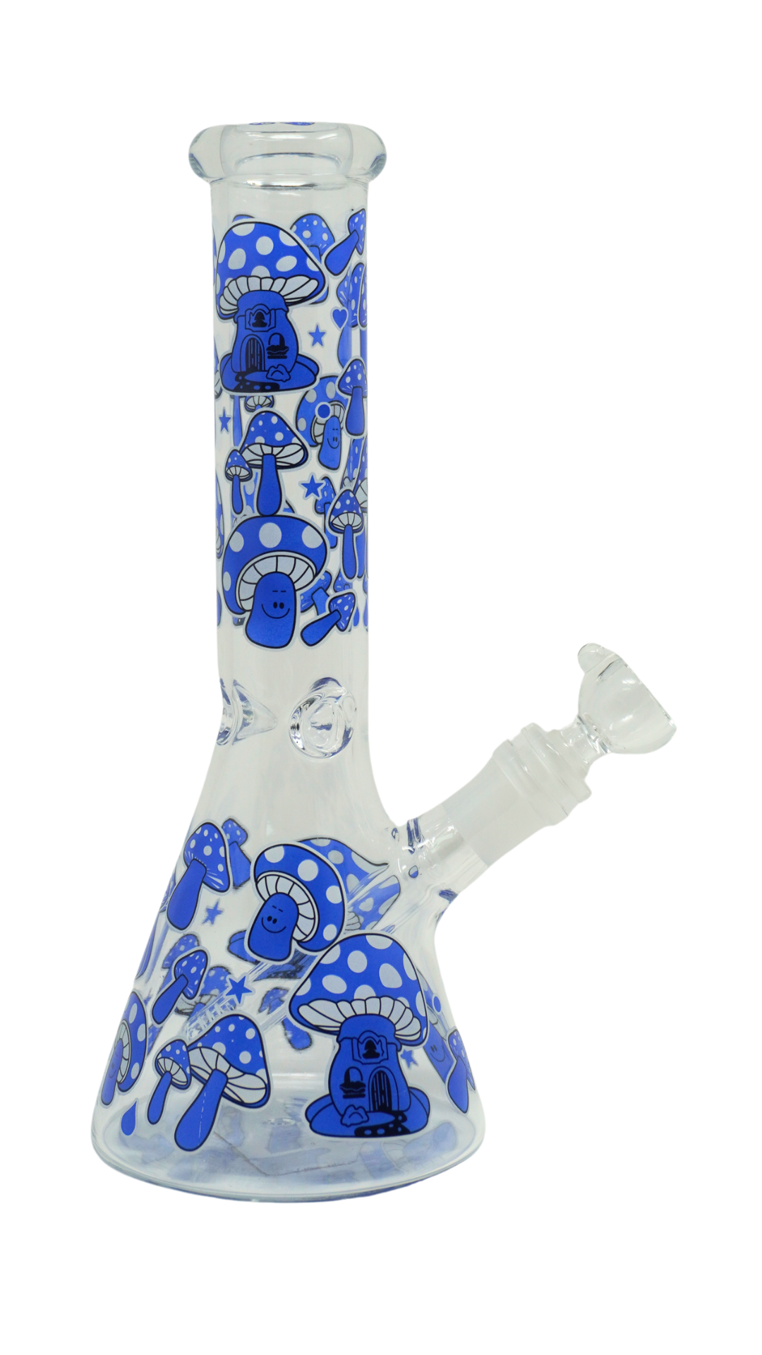 WP-177 - 10" Mushroom Design Beaker Glass Glow in Dark