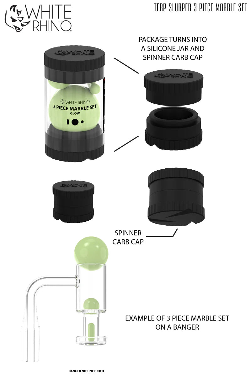 White Rhino Marble Set