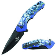 Snake Eye Tactical Spring Assist Knife - Blue Wolf