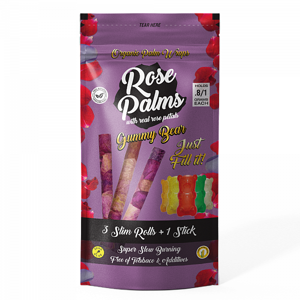 Rose Palm Slim Rolls 1G 3pk