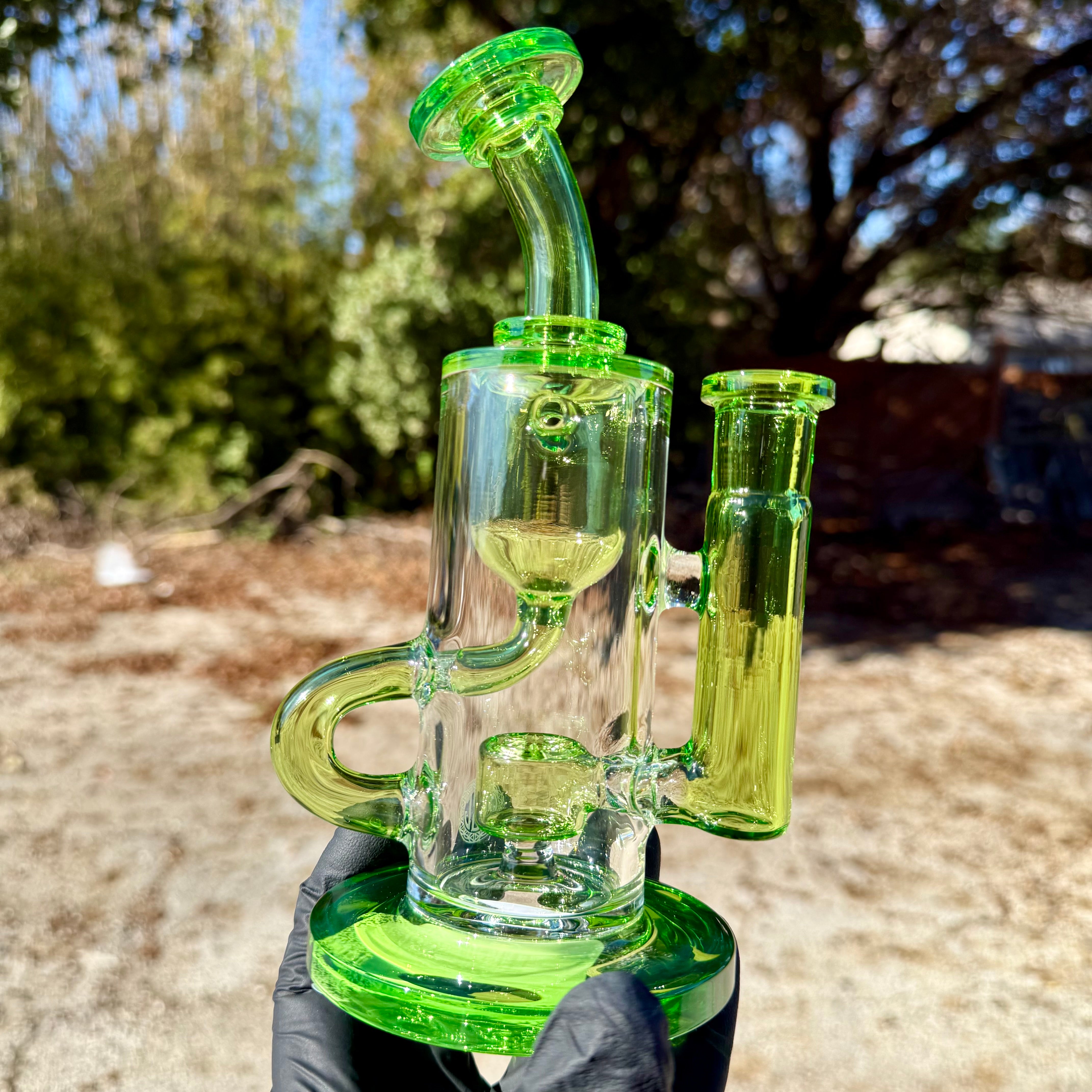 Fat Boy Glass Color Klein Recycler - Lime Green