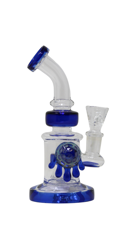 MWP 161 - 9" Multicolor Fancy Glass Water Pipe