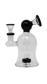 MWP 133 - 6" Mini Curvy 8 Colors 45 Degree Glass Water Pipe