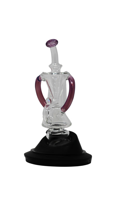 Iridescent Glass : Superior Floater Puffco Peak Attachment - Purple Rain