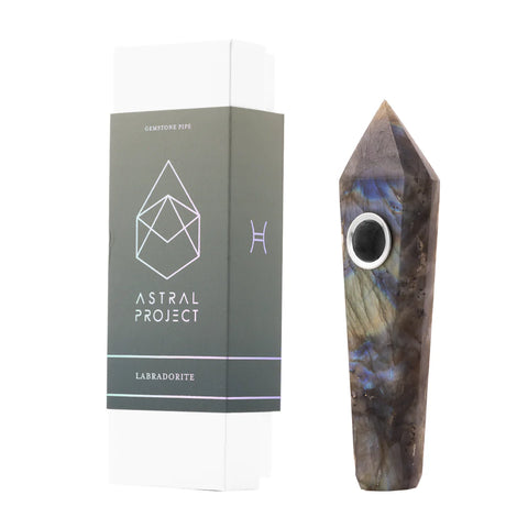 Gemstone Jewel Pipe - Labradorite