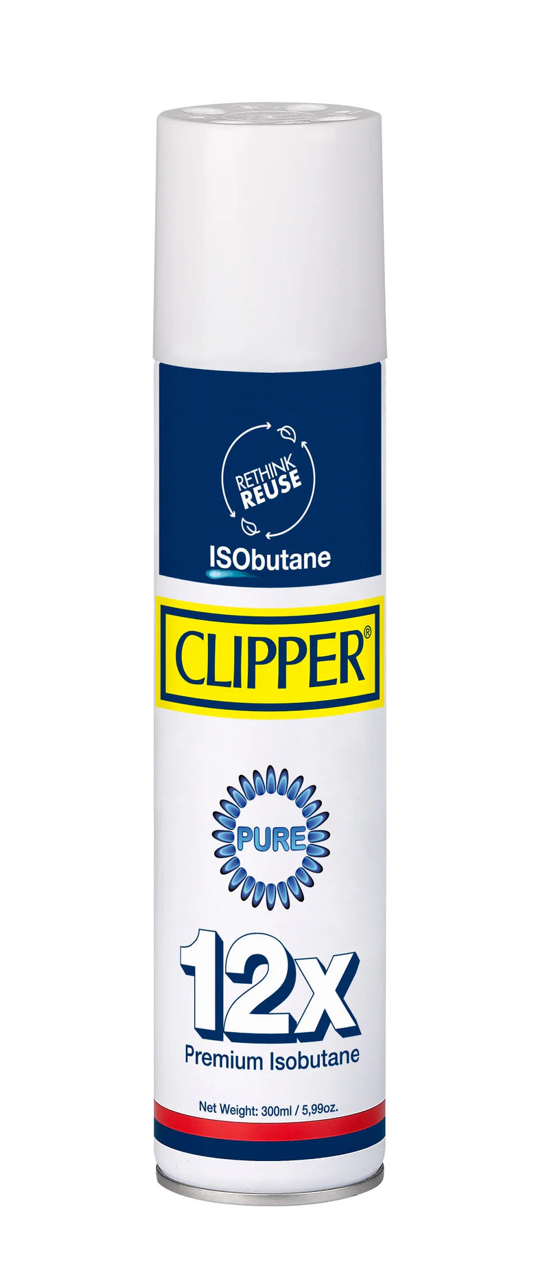 Clipper ISObutane Gas 12x 300ml