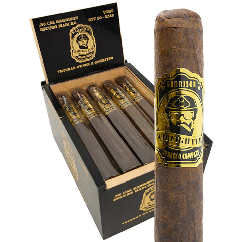 .50 Cal Garrison Oscuro Maduro Cigar - Corona