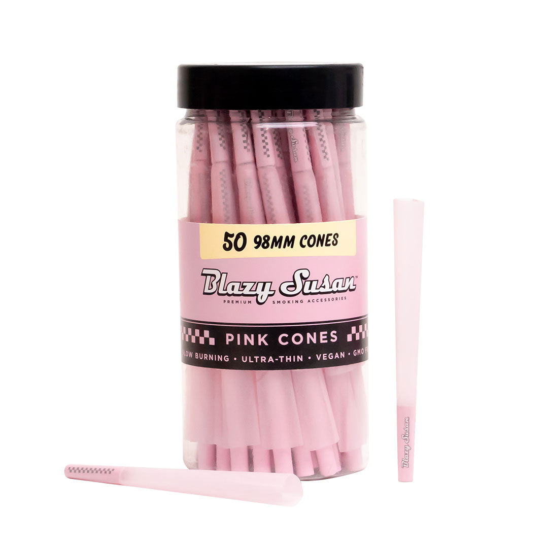 Blazy Susan Cones - Pink 98mm 50pk