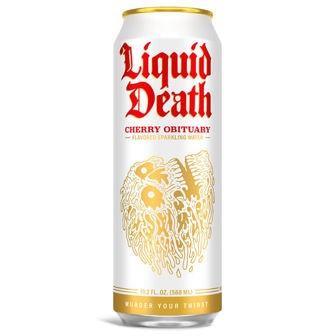 Liquid Death Cherry Obituary 19.2oz