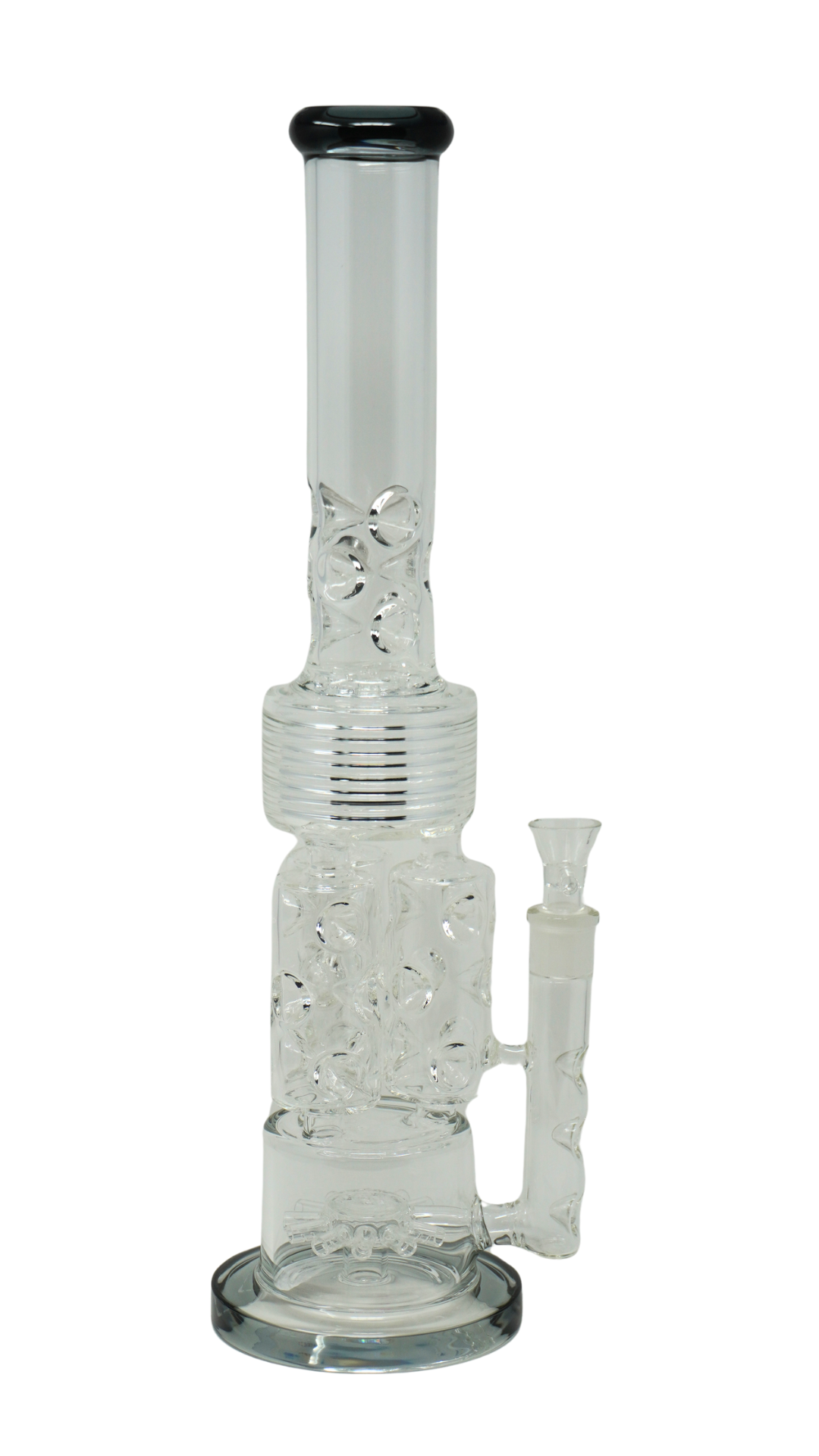 WP 44 - 19" Glass Triple Perc Intricate Water Pipe