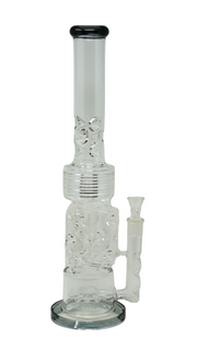WP 44 - 19" Glass Triple Perc Intricate Water Pipe