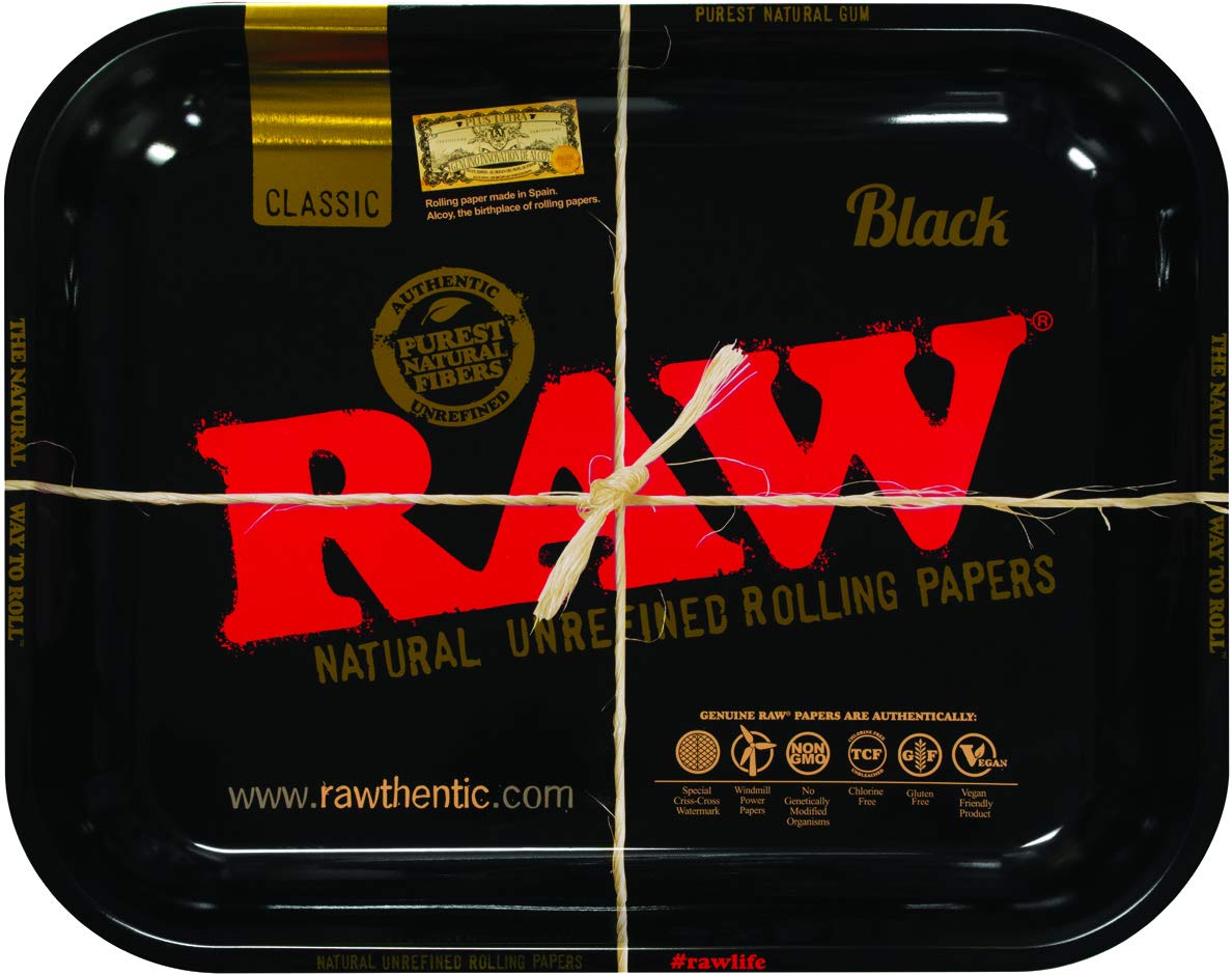Raw Rolling Tray- Classic Black