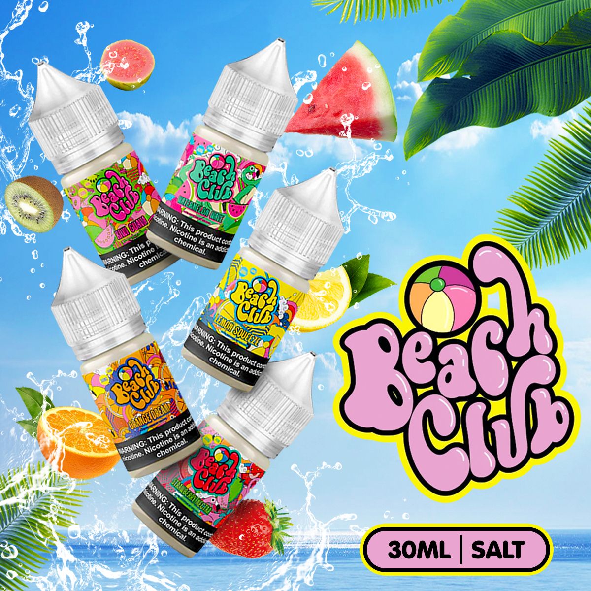 Beach Club Vape Juice - Nic Salt 30ml
