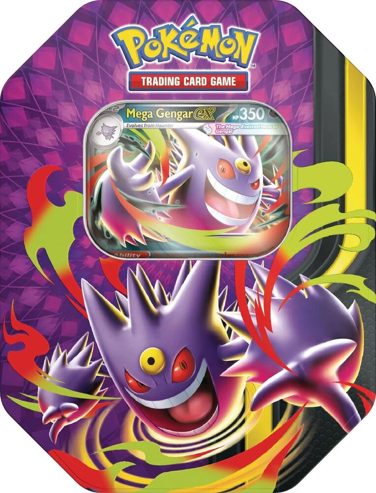 Pokémon Trading Card Game: Mega Moonlit Tin- Mega Gengar