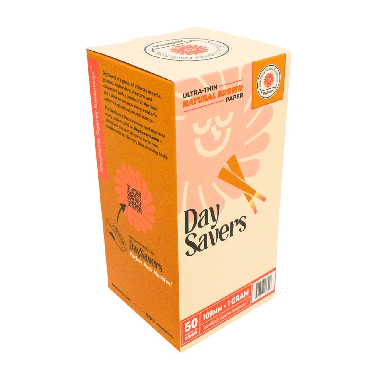 DaySavers 109mm-1 Gram Paper Cones (50ct)