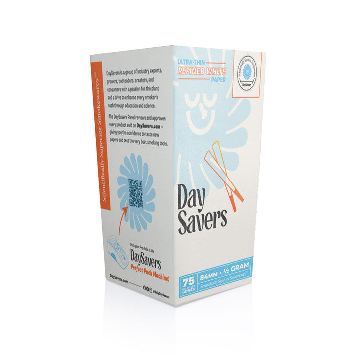 DaySavers 84mm-1/2 Gram Paper Cones (75ct)